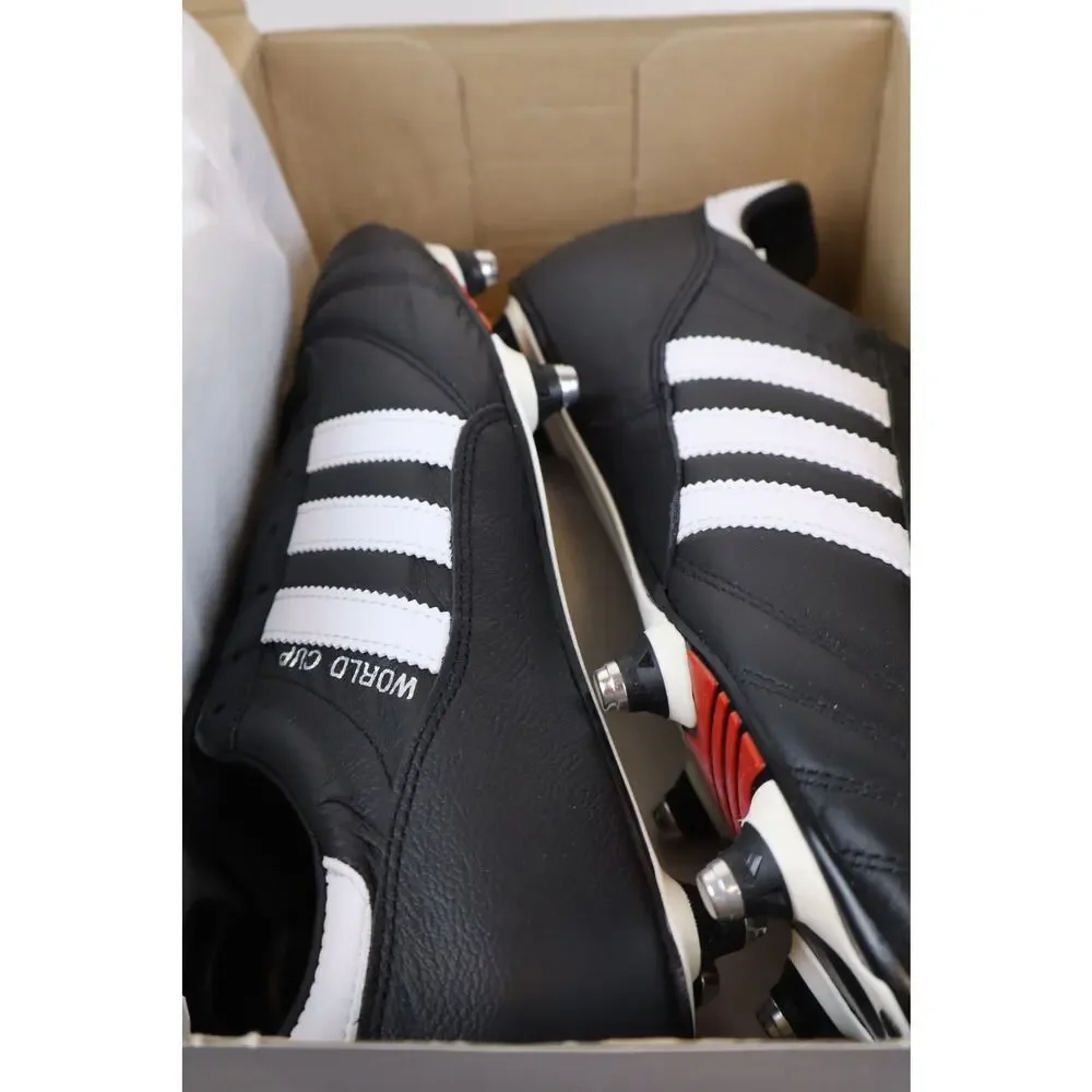 NEW Adidas World Cup 011040 Soccer Cleats Men's Black Football Leather Size 9.5